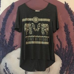 Grey elephant T